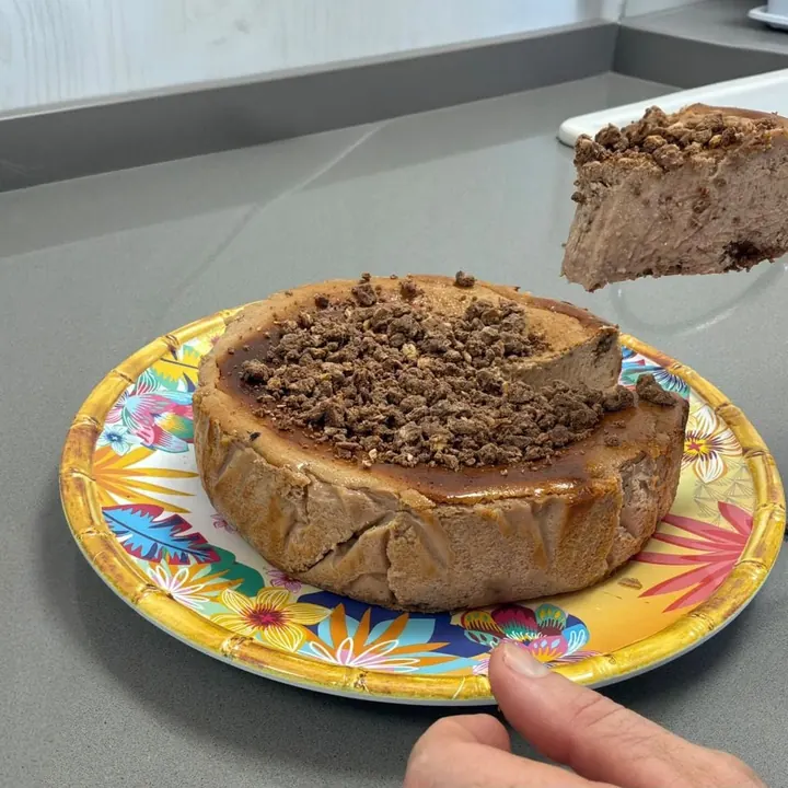 Tarta de queso KitKat